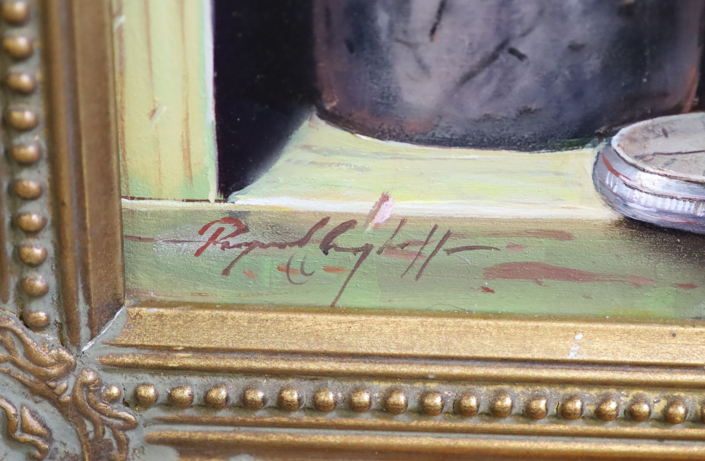 Raymond Campbell (20thC), 'A Classic Trio', oil on board, 40 x 30cm